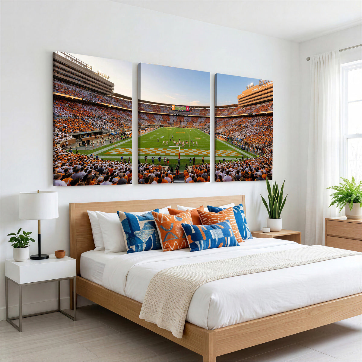 74509135-MGV-CV-36X24 - Framed Neyland Stadium Wall Art Canvas Print, Tennessee Volunteers Wall Decor