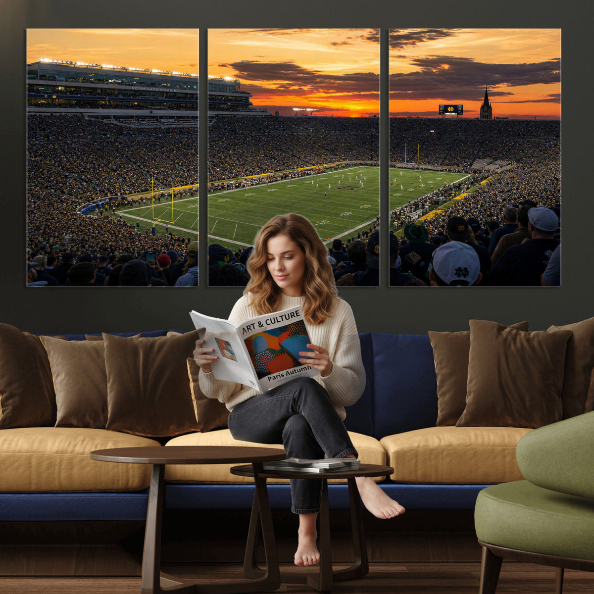 73585402-MGV-CV-36X24 - Stadium Wall Art Canvas Print