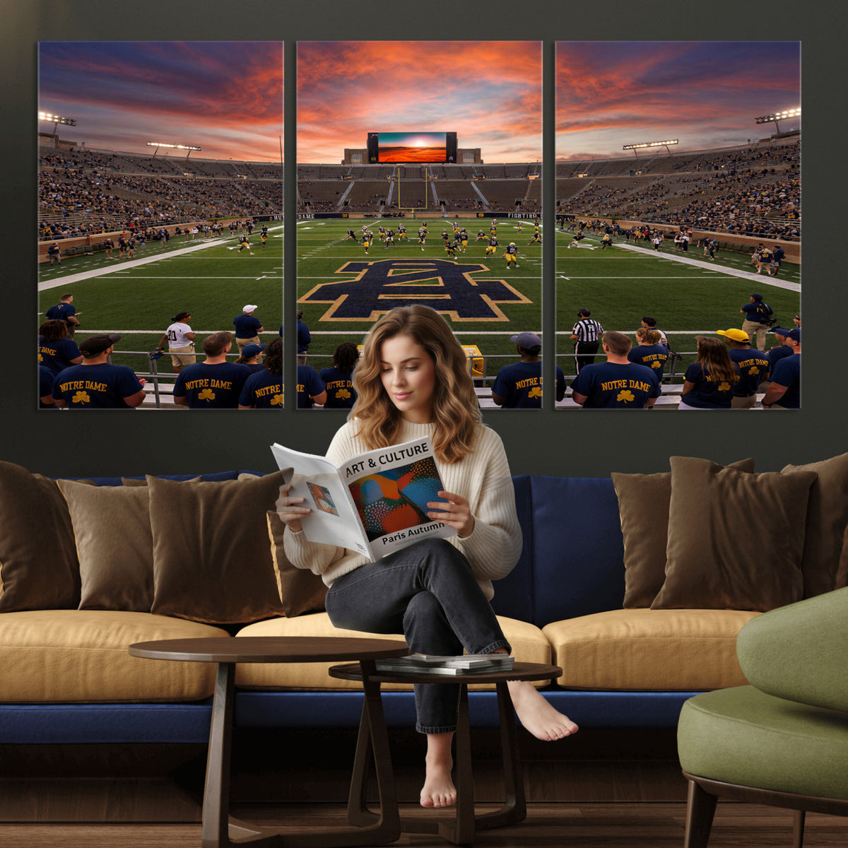 75411323-MGV-CV-36X24 - Stadium Wall Art Canvas Print
