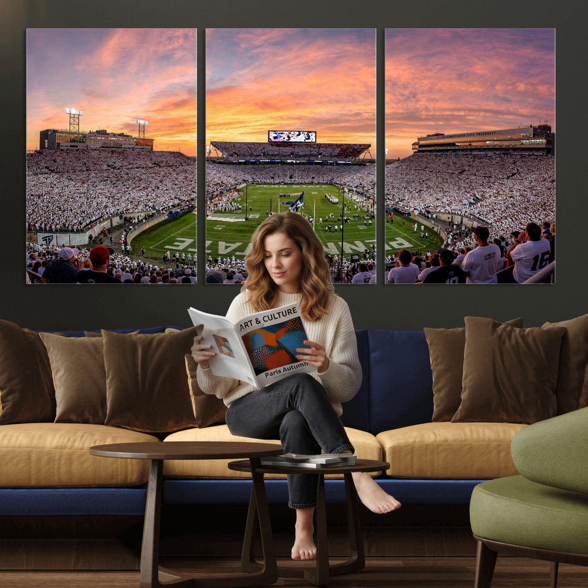 53161432-MGV-CV-36X24 - Stadium Wall Art Canvas Print