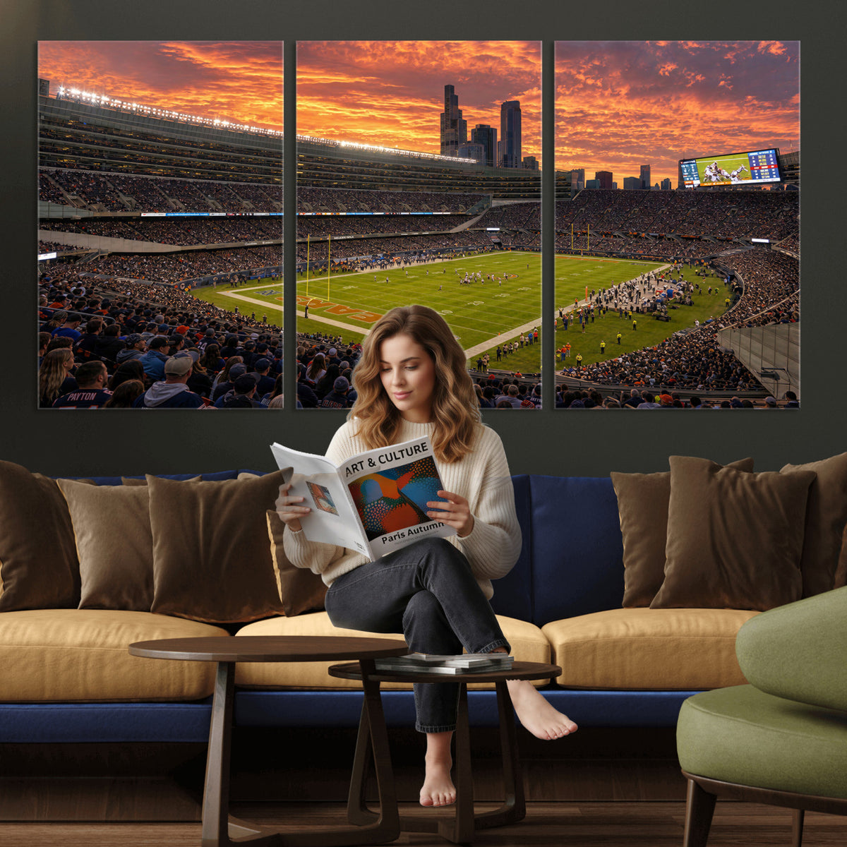 25159364-MGV-CV-36X24 - Stadium Wall Art Canvas Print