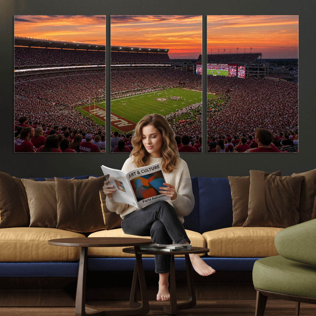 91782096-MGV-CV-36X24 - Stadium Wall Art Canvas Print