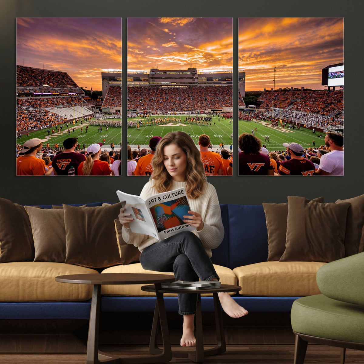 25873880-MGV-CV-36X24 - Stadium Wall Art Canvas Print