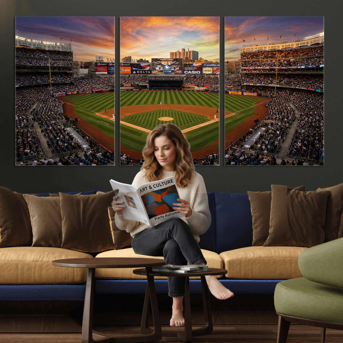 71157927-MGV-CV-36X24 - Stadium Wall Art Canvas Print