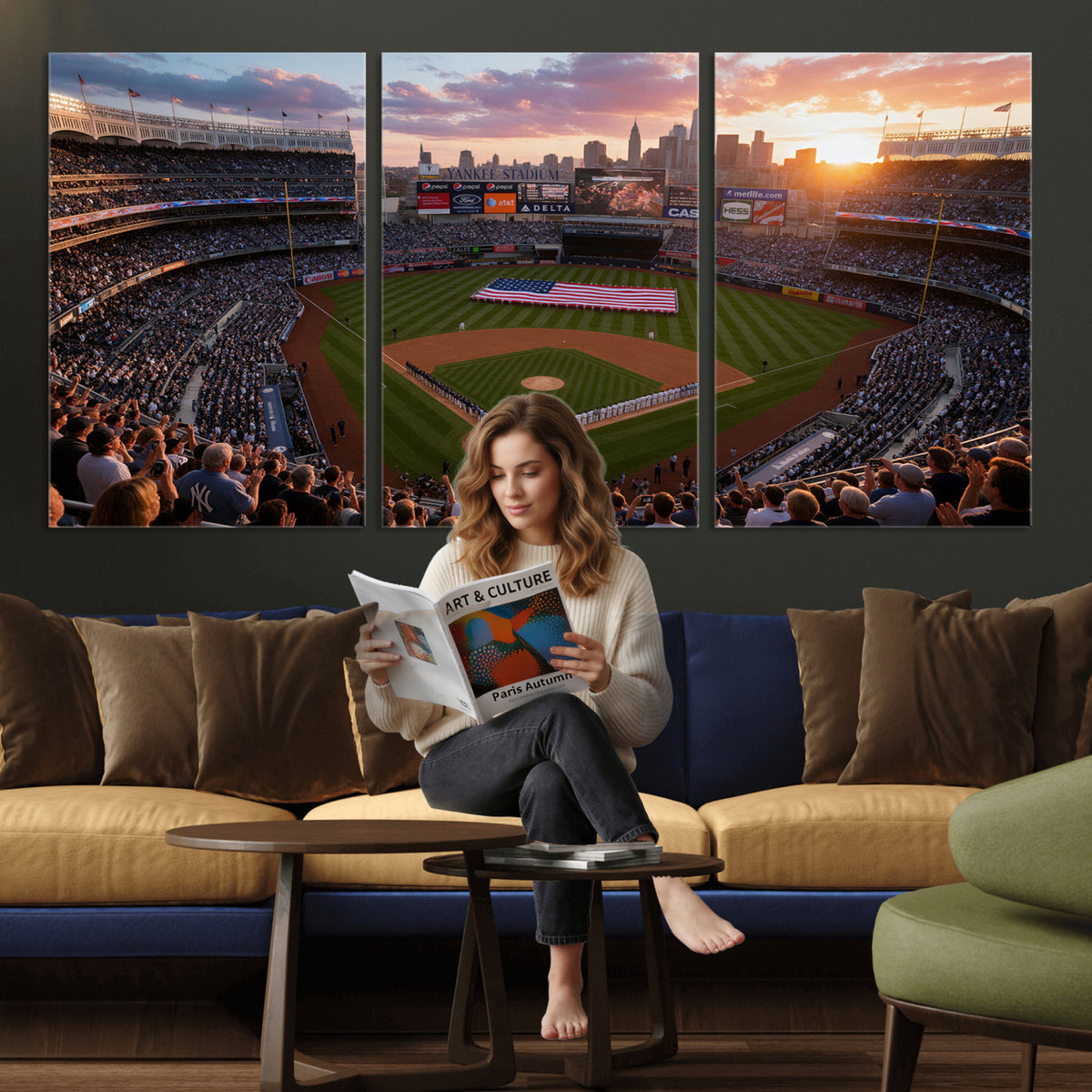 43632742-MGV-CV-36X24 - Stadium Wall Art Canvas Print