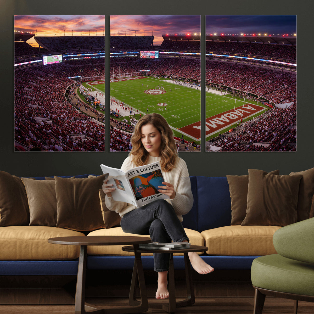 59537492-MGV-CV-36X24 - Stadium Wall Art Canvas Print