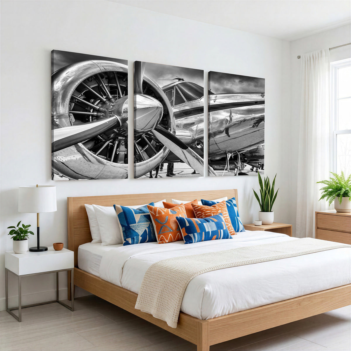 40672-MGV-CV-36X24 - Vintage Antique Airplane Wall Art Canvas Print