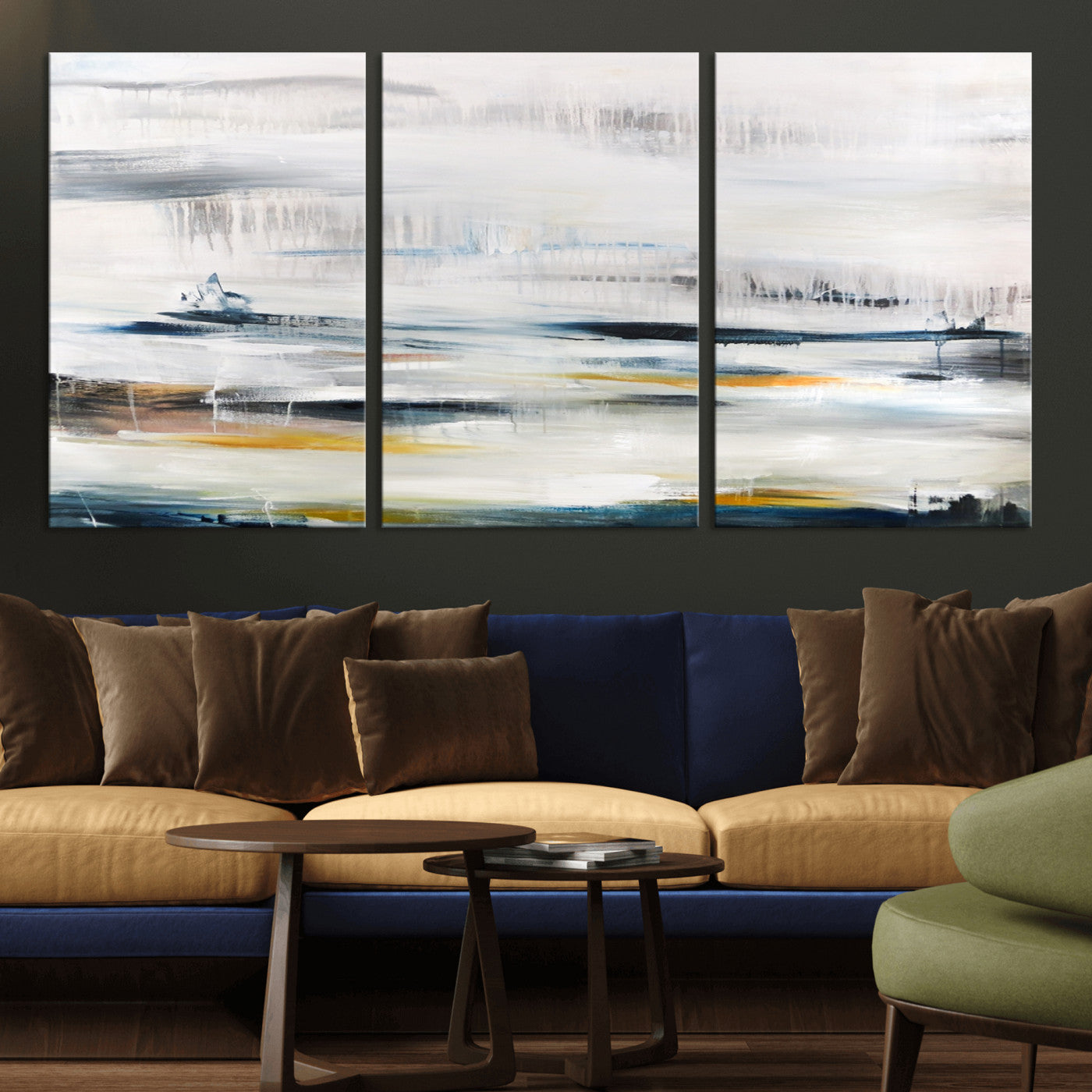 MGV-CV-60X30-3P - Soft Color Abstract Canvas Print