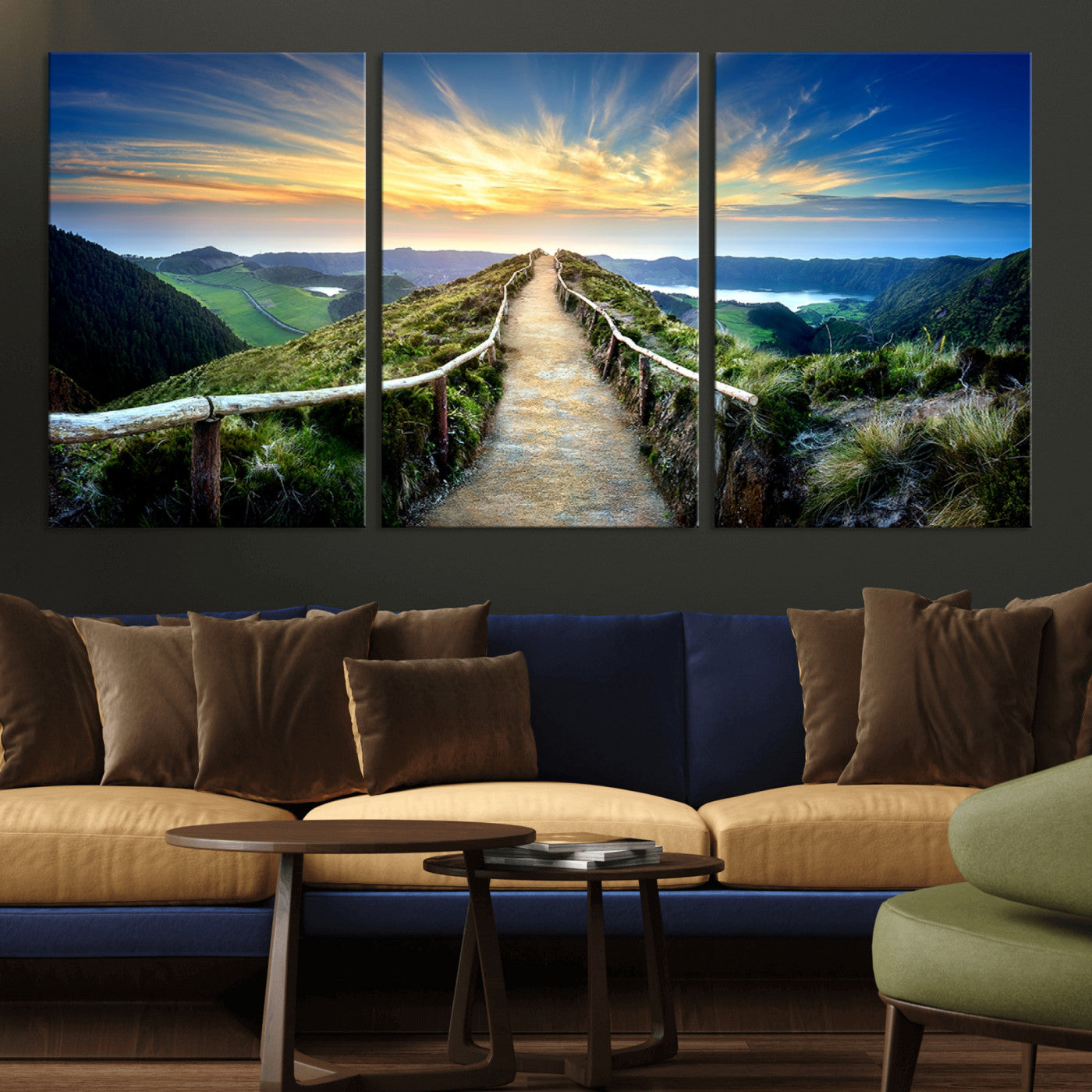 58887-MGV-CV-36X24-Mountain Landscape Wall Art Canvas Print