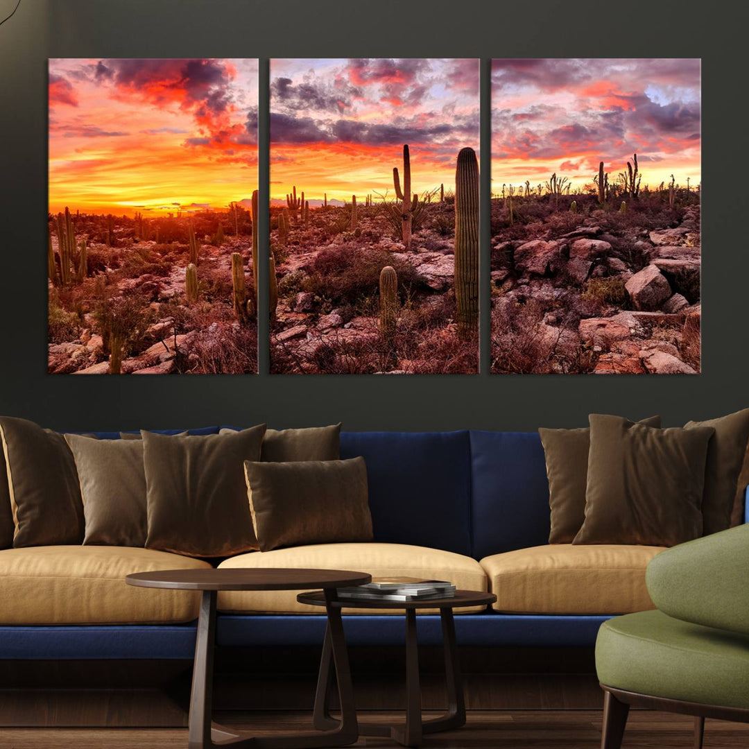 Arizona Desert Print, Western Cowboy Wall Art Print