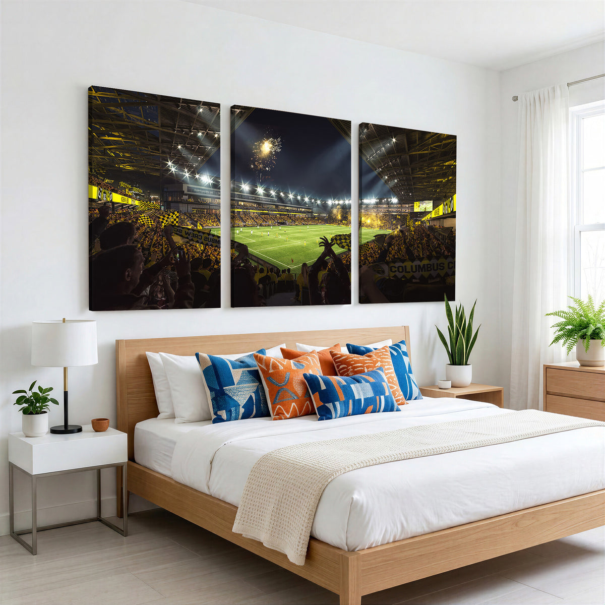 51122-MGV-CV-36X24 - Columbus Crew Soccer Team Print - Columbus Crew Stadium Wall Art Canvas Print