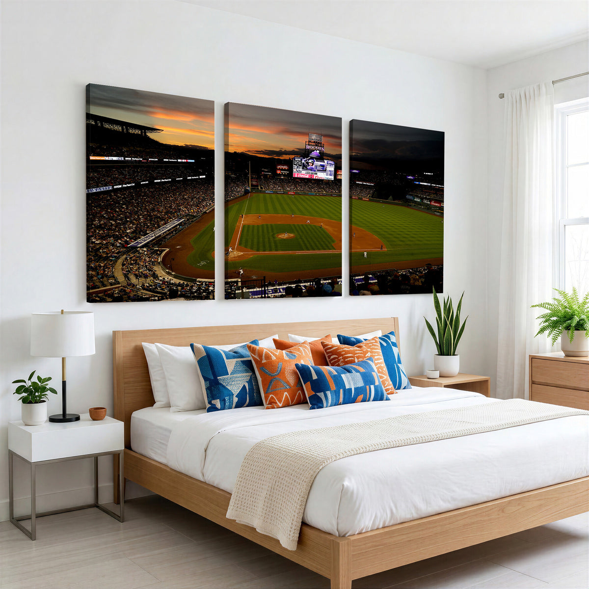 57060-MGV-CV-36X24 - Colorado Rockies Coors Field Wall Art Canvas Print - MLB Baseball Stadium