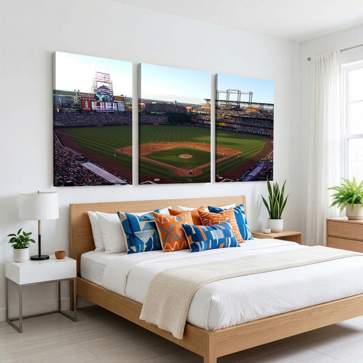21638-MGV-CV-36X24 - Colorado Rockies Coors Field Wall Art Canvas Print, MLB Baseball Stadium