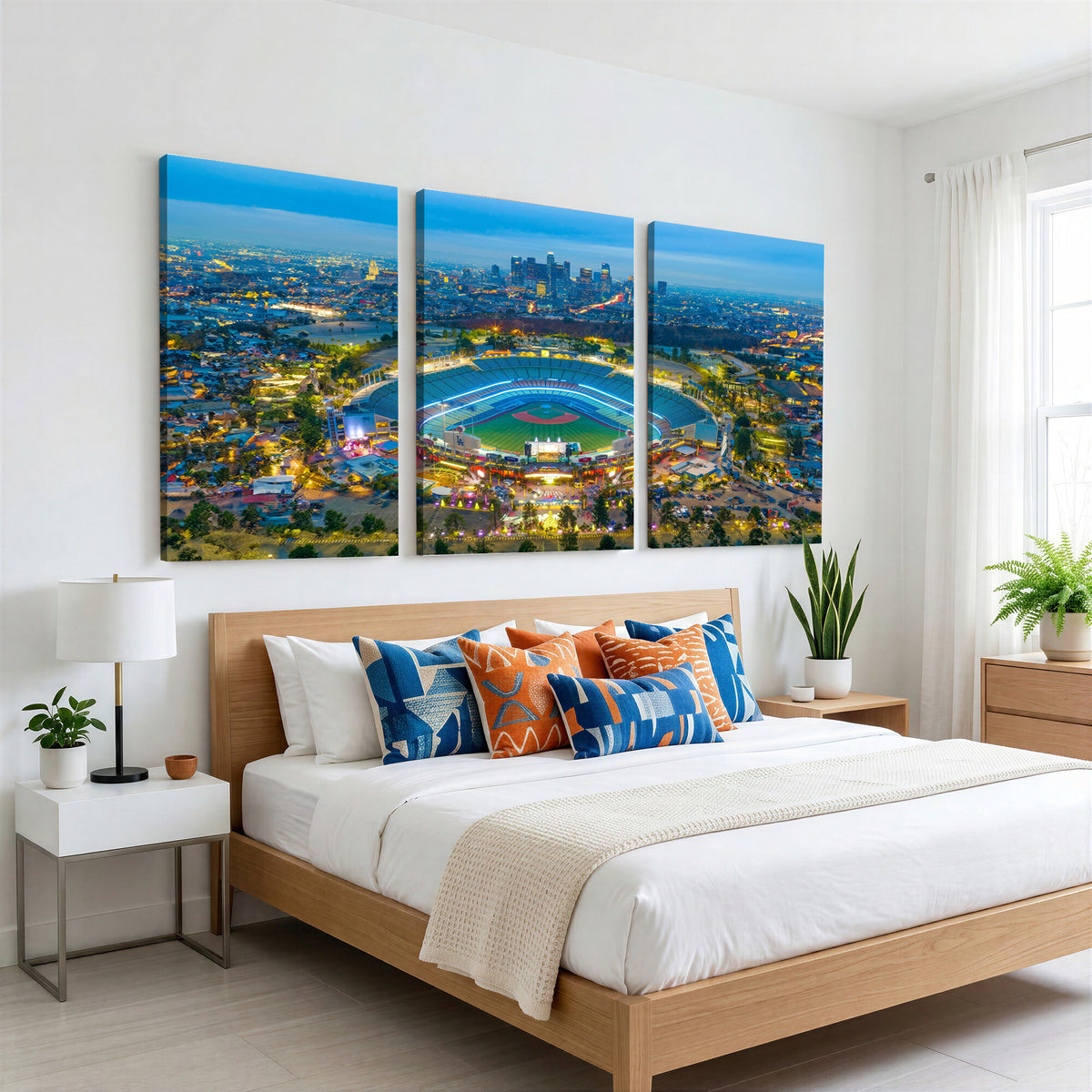 78144-MGV-CV-36X24 - Los Angeles Dodgers Wall Art Canvas, Dodger Stadium Wall Art