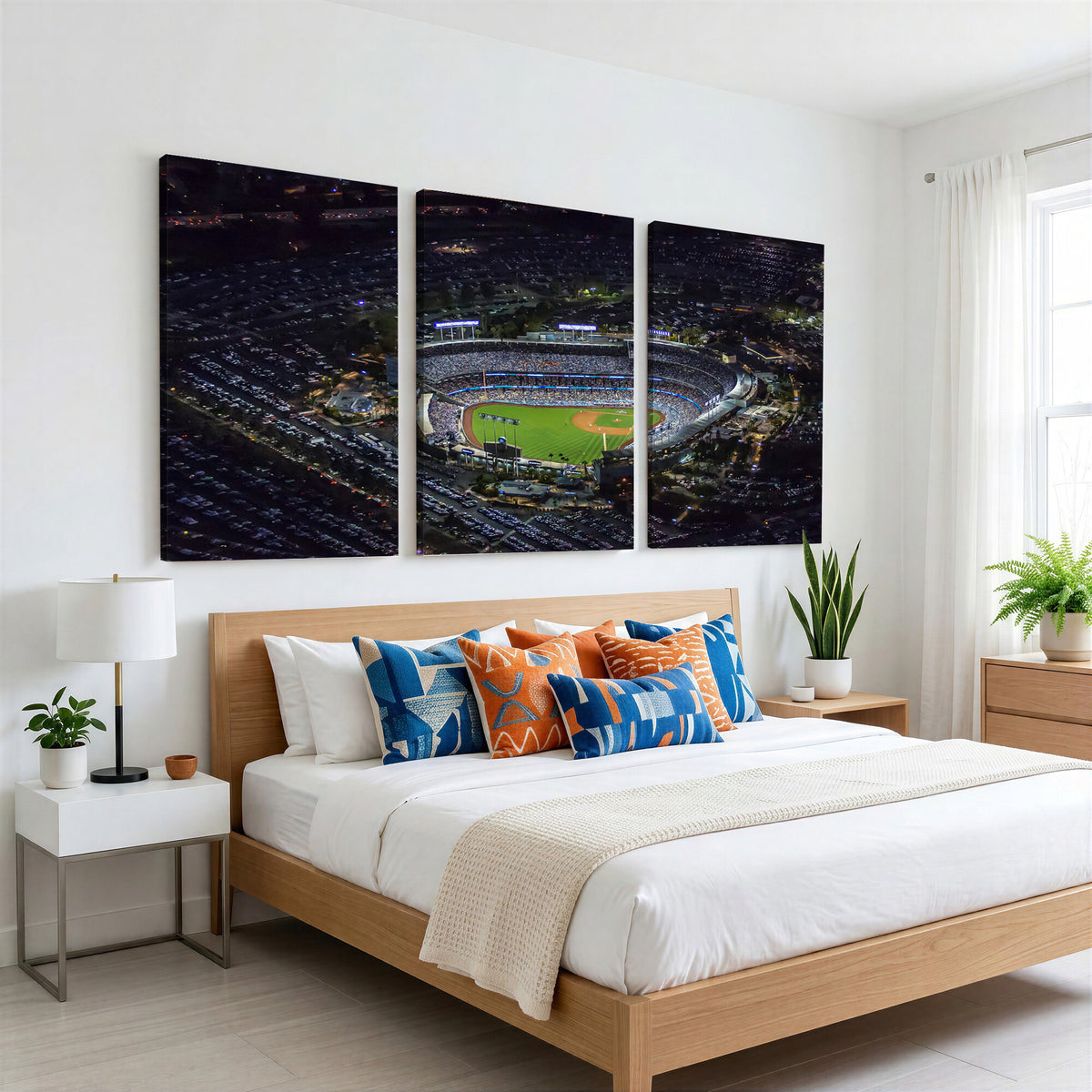 20932-MGV-CV-36X24 - Los Angeles Dodgers Dodger Stadium Wall Art Canvas Print