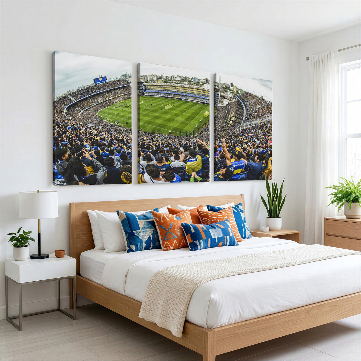 63839-MGV-CV-36X24 - Boca Juniors Soccer Team Print Wall Art, Buenos Aires Bombonera Stadium