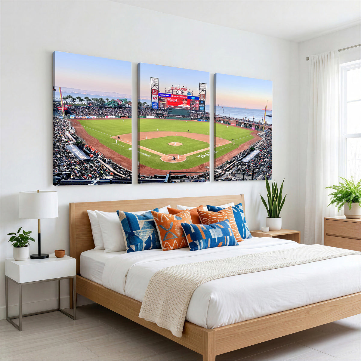 16055-MGV-CV-36X24 - San Francisco Giants Baseball Team Print, Oracle Park