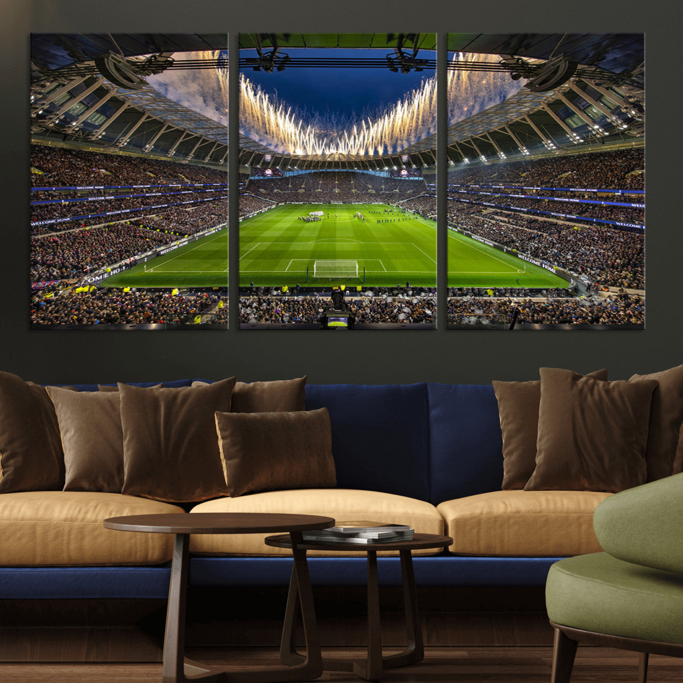 MGV-CV-60X30-3P - Tottenham Hotspur Football Team Print - London Tottenham Hotspur Stadium Wall Art Canvas Print