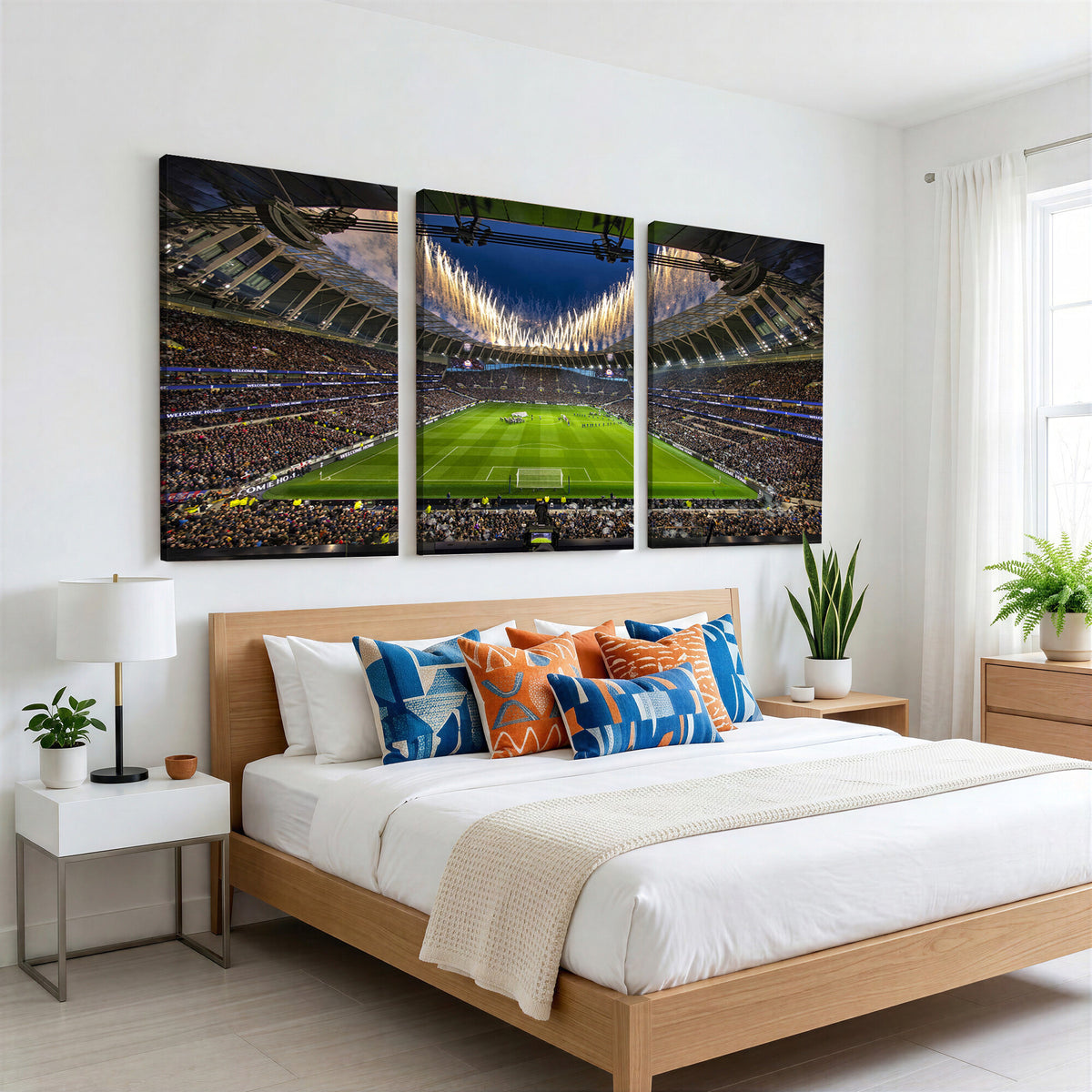 40157-MGV-CV-36X24 - Tottenham Hotspur Football Team Print, London Tottenham Hotspur Stadium Wall Art