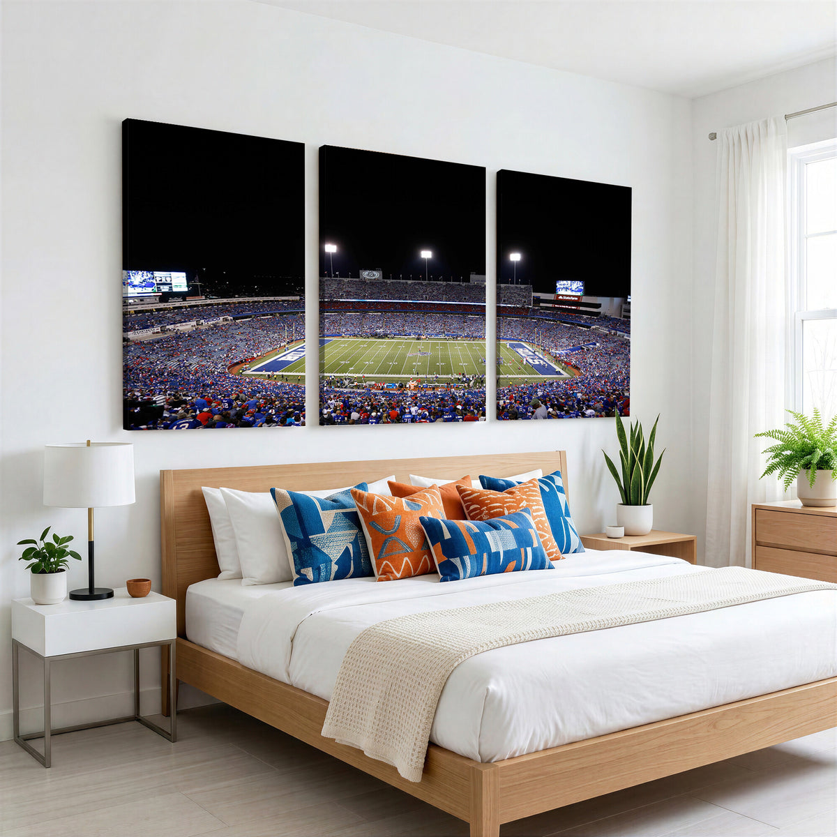 59036-MGV-CV-36X24 - Buffalo Bills Wall Art, Buffalo Bills Stadium Canvas Print for Sports Decor