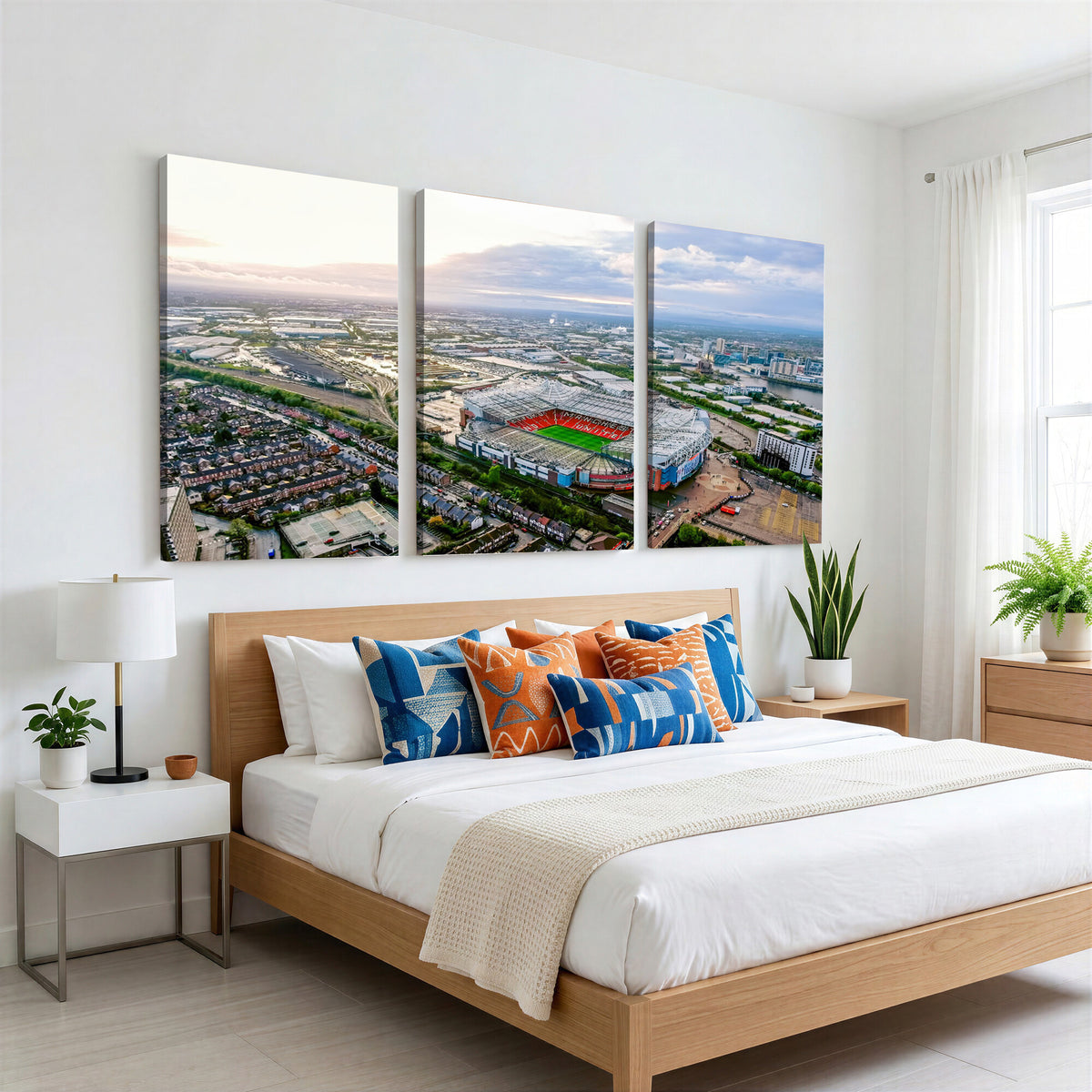 85657-MGV-CV-36X24 - Old Trafford Manchester United Stadium Wall Art Canvas Print
