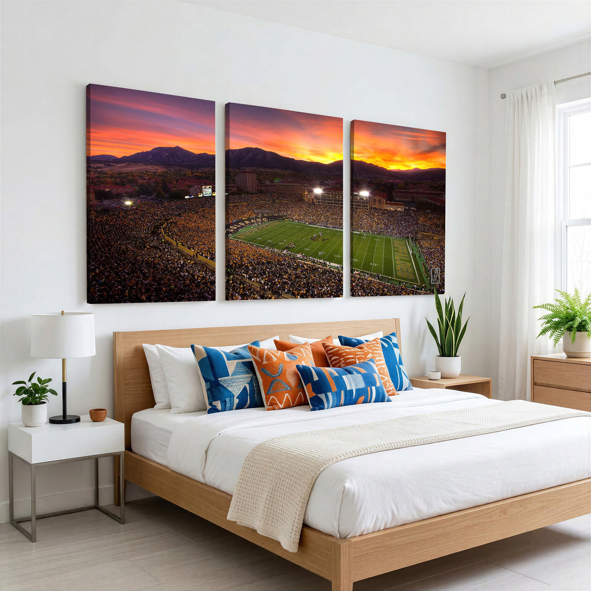 84649-MGV-CV-36X24 - Folsom Field, University of Colorado Buffaloes Football, Extra Large Game Room Wall Decor