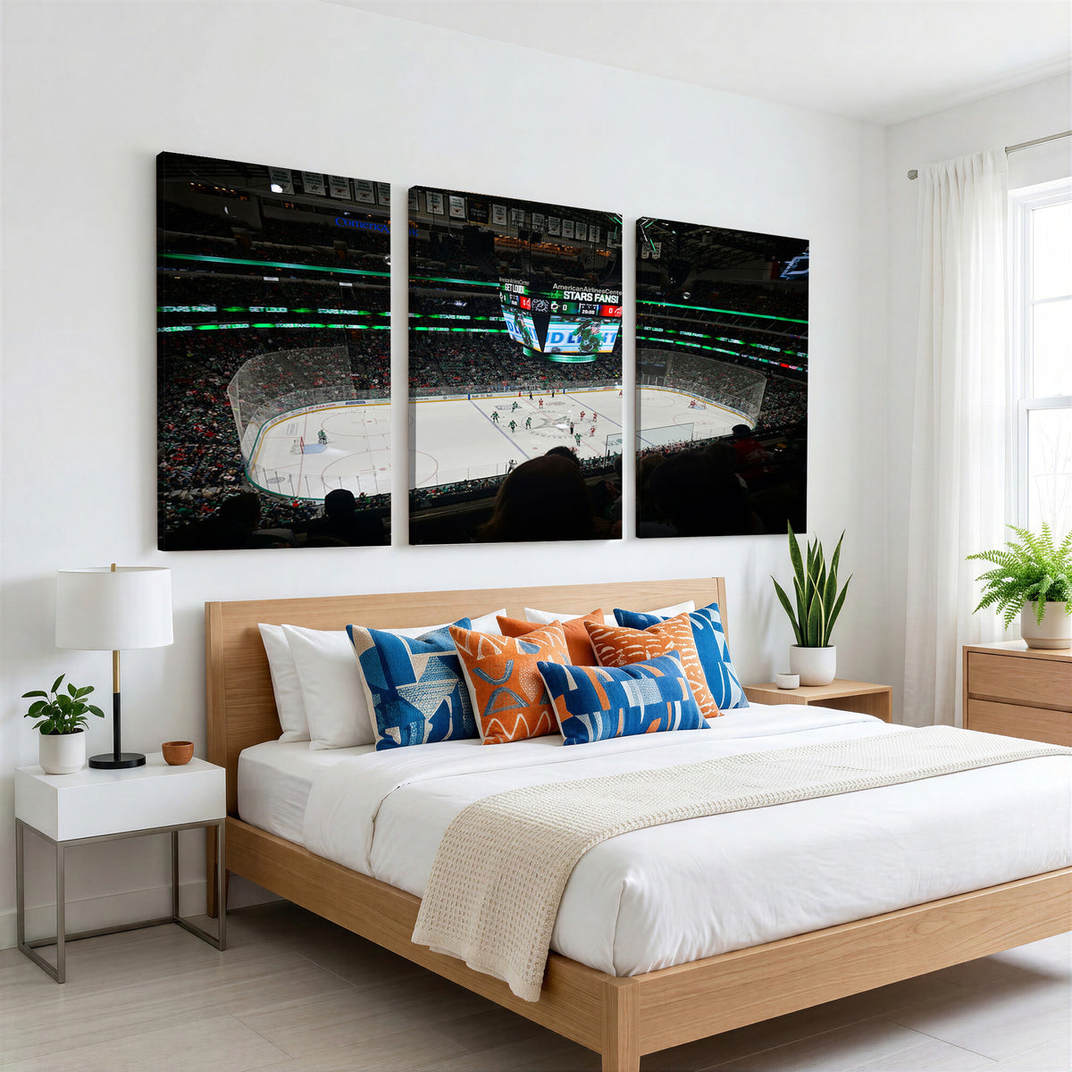 13876-MGV-CV-36X24 - American Airlines Center Dallas Stars Wall Art Canvas Print