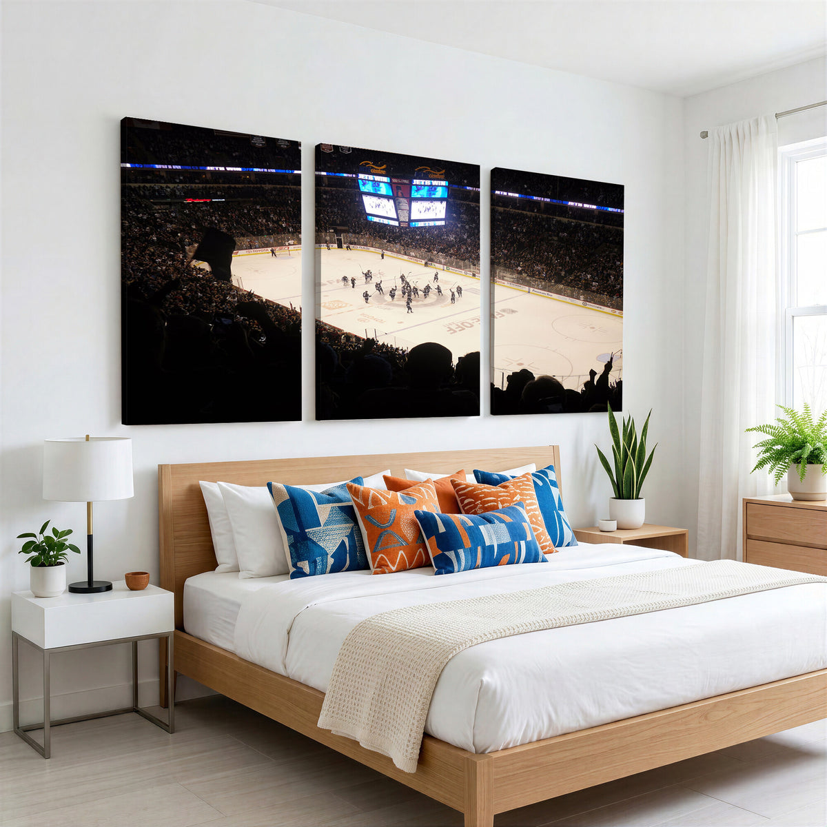 22497-MGV-CV-36X24 - Canada Life Centre Wall Art | Winnipeg Jets Hockey Team Print Canvas | Ready to Hang | Winnipeg Wall