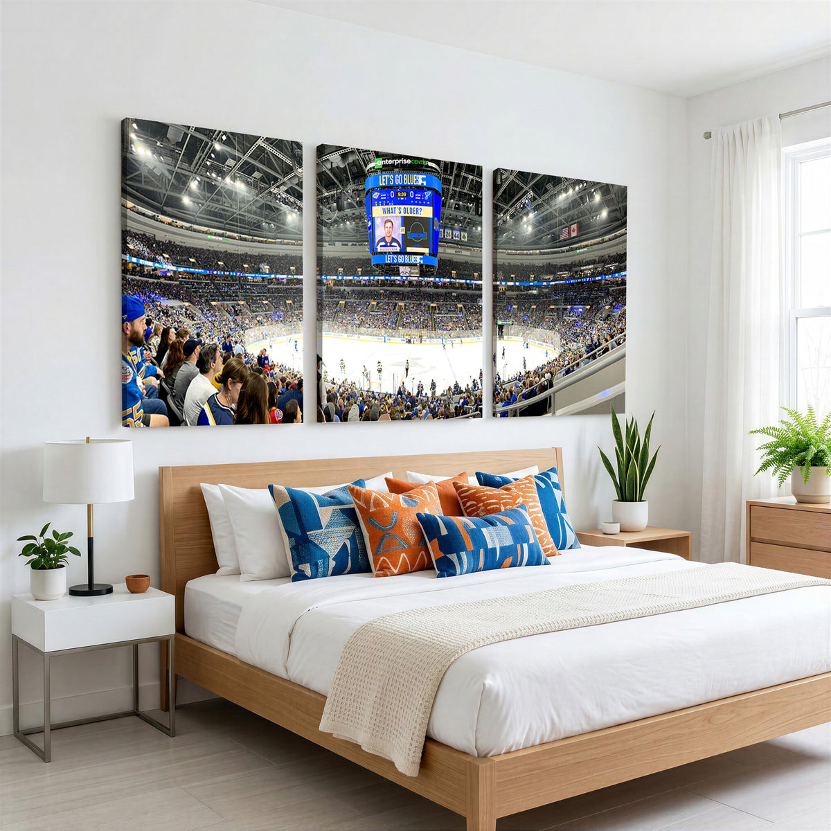 55708-MGV-CV-36X24 - Enterprise Center, Missouri St. Louis Blues Ice Hockey