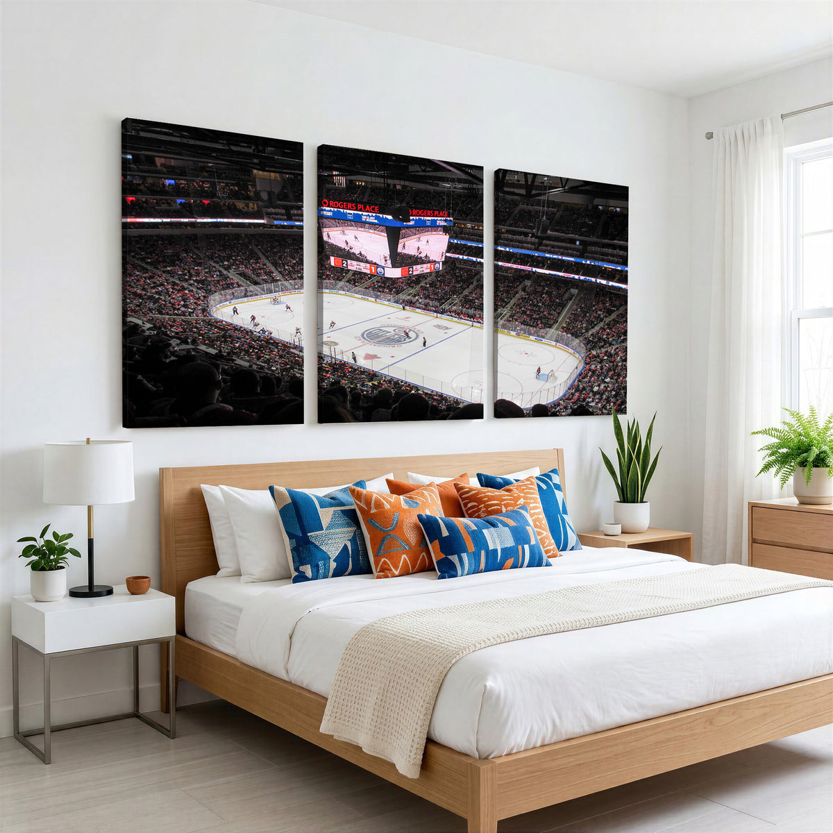 71180-MGV-CV-36X24 - Rogers Place Edmonton Oilers Ice Hockey Stadium Wall Art