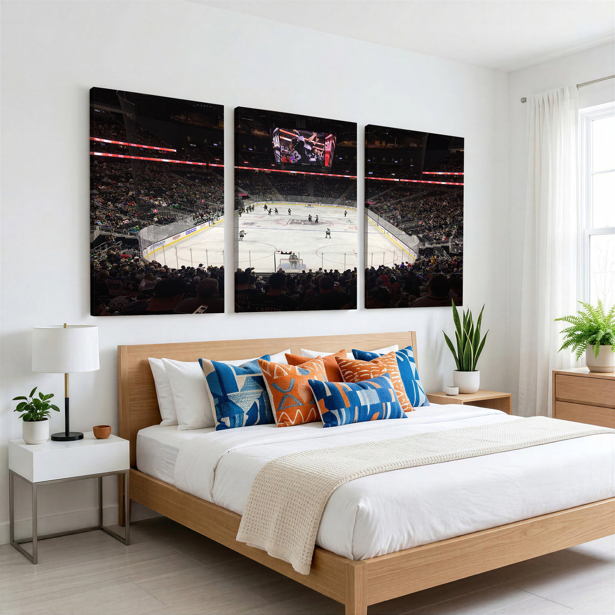 14802-MGV-CV-36X24 - T Mobile Arena Paradise Nevada Vegas Golden Knights Ice Hockey Stadium