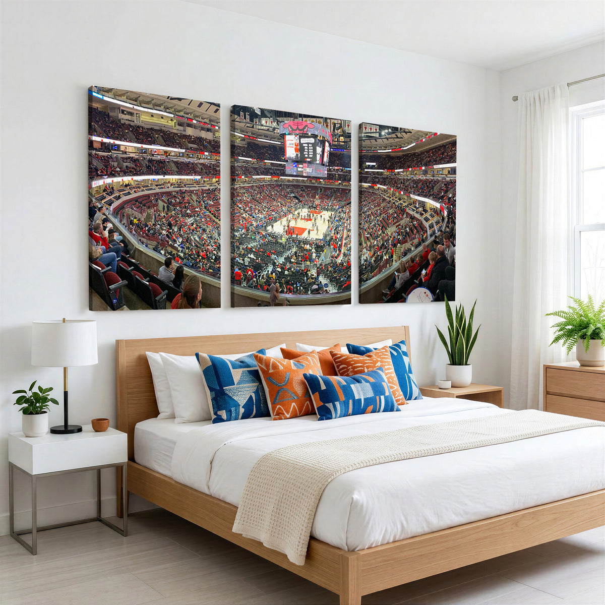 43481-MGV-CV-36X24 - United Center Chicago Bulls Stadium Wall Art Canvas Print
