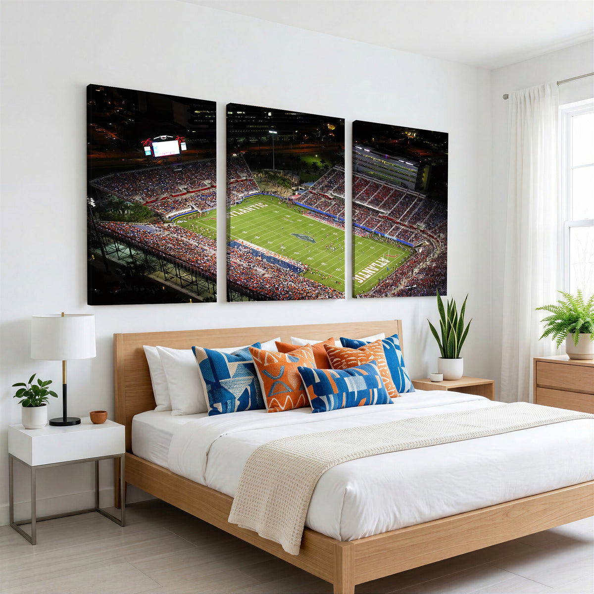 12682-MGV-CV-36X24 - Florida Atlantic University Owls Canvas Print, Football Team Print - Boca Raton FAU Stadium Wall Art