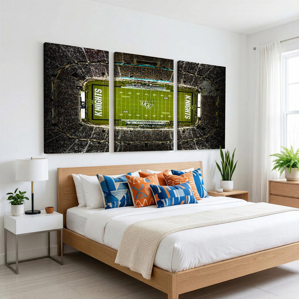 58050-MGV-CV-36X24 - UCF Knights Football Team Print - Orlando FBC Mortgage Stadium Wall Art, UCF Knights Canvas Print