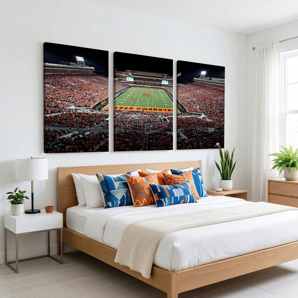 81675-MGV-CV-36X24 - Oklahoma State Cowboys Canvas Print, Football Team Print