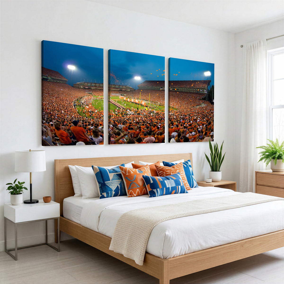 26196-MGV-CV-36X24 - Clemson University Tigers Football Team Print, Clemson