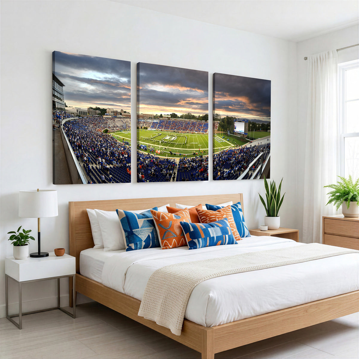 60433-MGV-CV-36X24 - Duke University Blue Devils Football Team Print, Durham