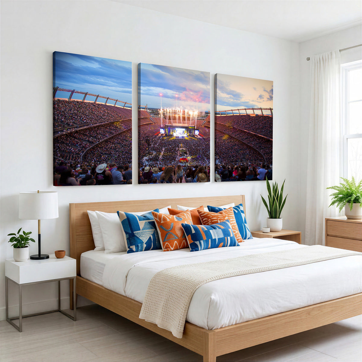 24689-MGV-CV-36X24 - Denver Broncos Football Team Print Canvas, Empower Field