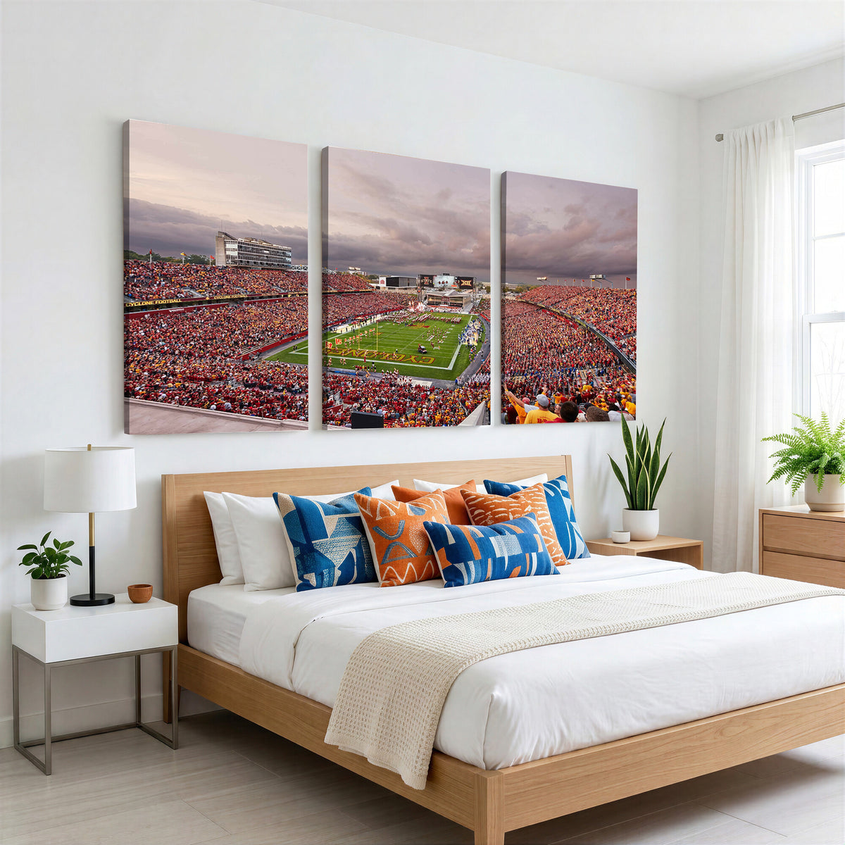 50373-MGV-CV-36X24 - Iowa State University Cyclones Football Team Print, Ames