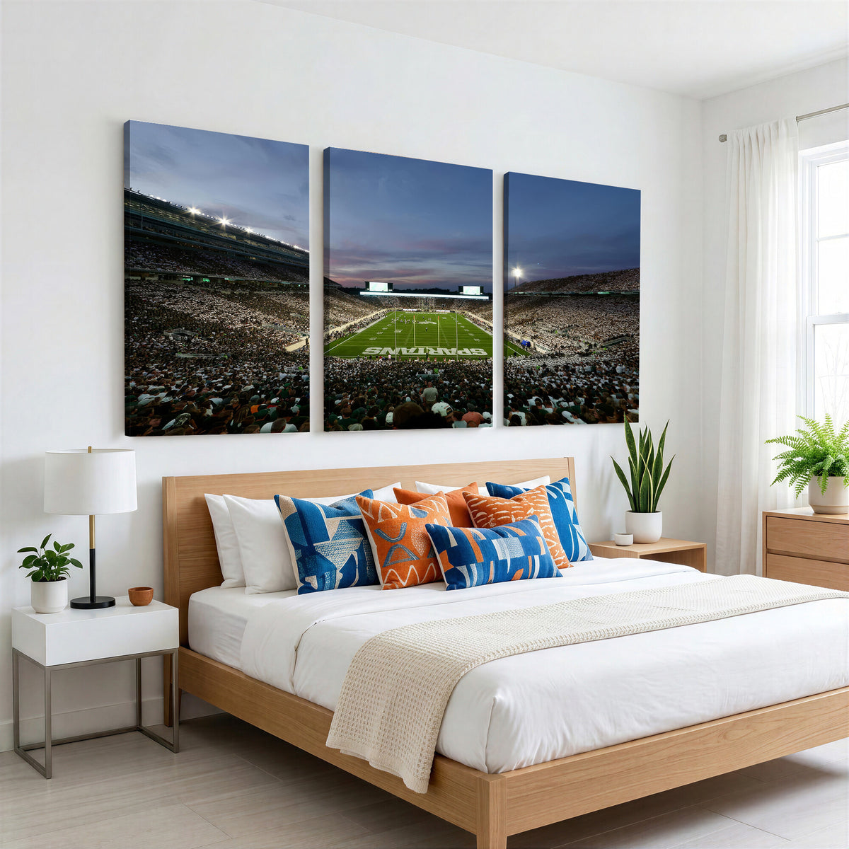 90831-MGV-CV-36X24 - Michigan State Spartans Football Team Print, East Lansing