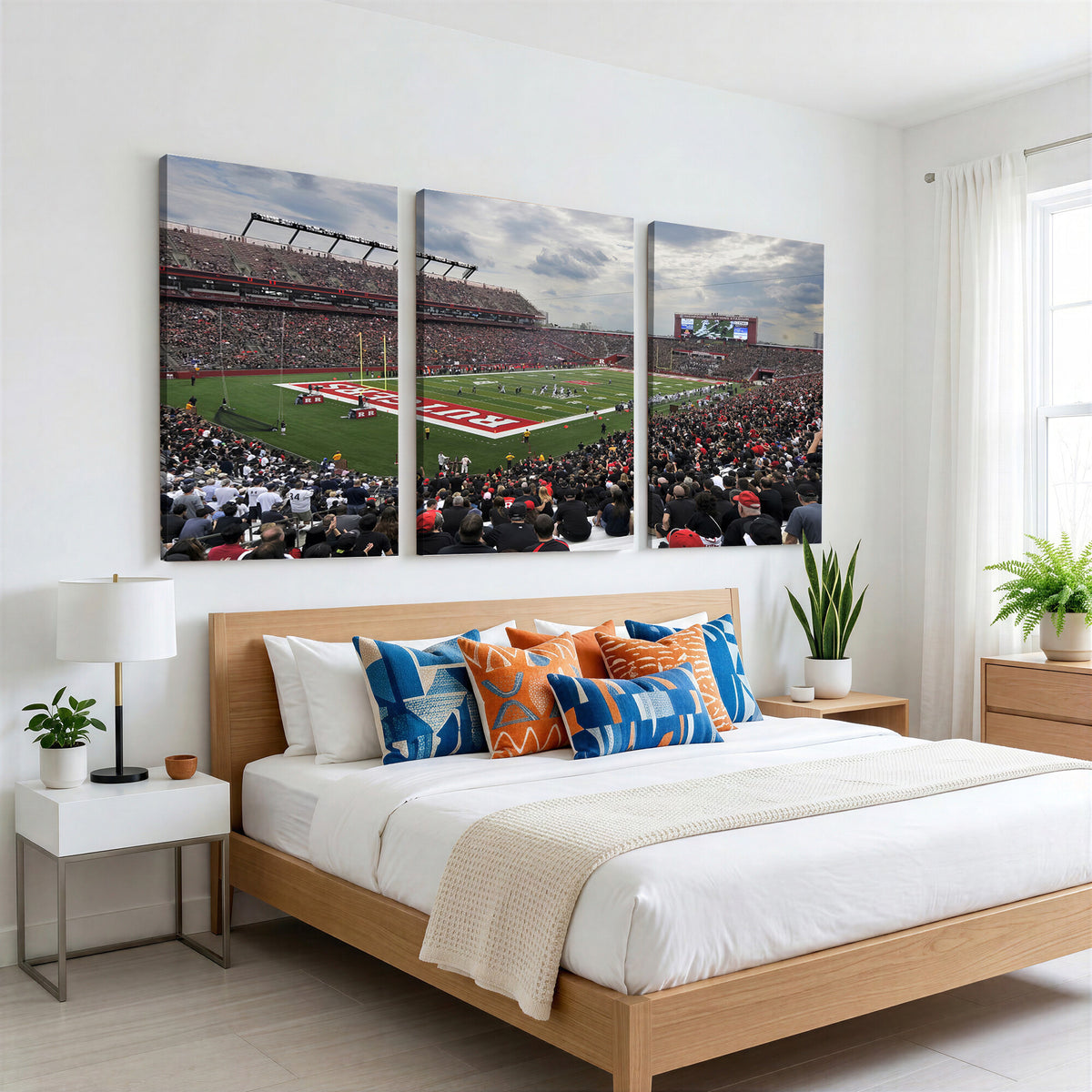 66777-MGV-CV-36X24 - Rutgers Scarlet Knights Football Team Print, SHI Stadium