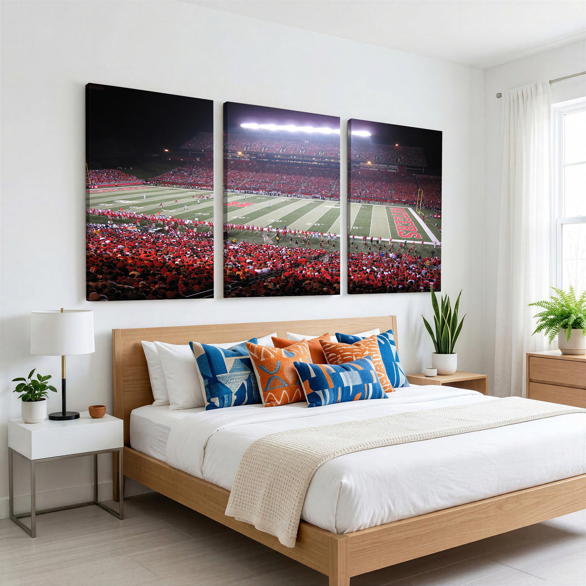 53225-MGV-CV-36X24 - Rutgers University Scarlet Knights Football Team Print