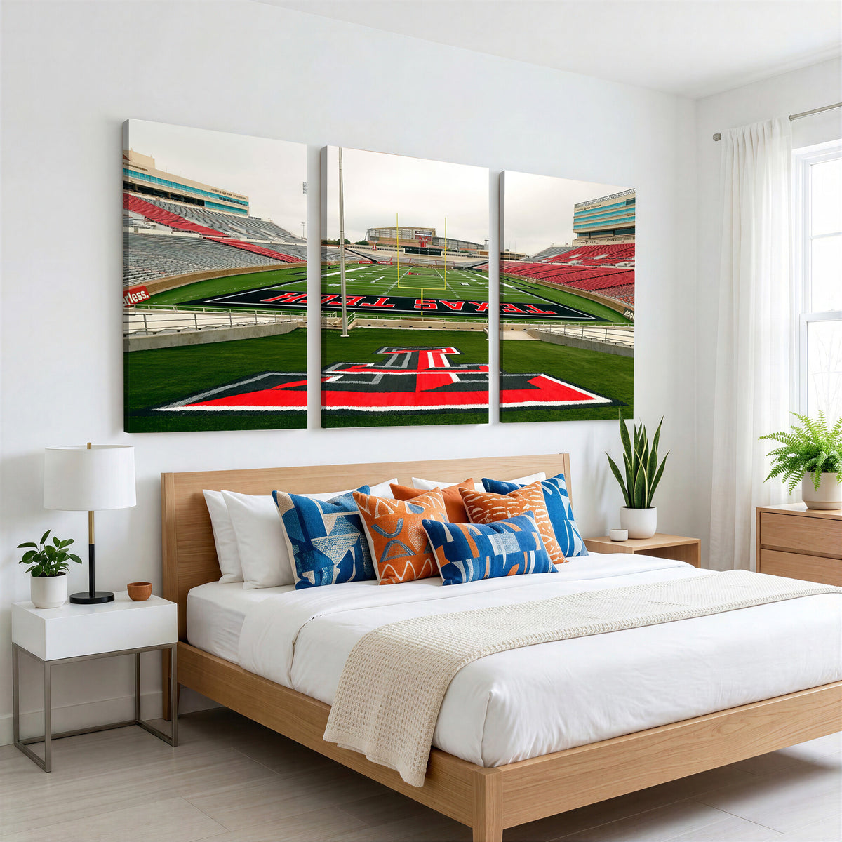 43169-MGV-CV-36X24 - Texas Tech Red Raiders Football Team Print, Lubbock Jones AT&T Stadium