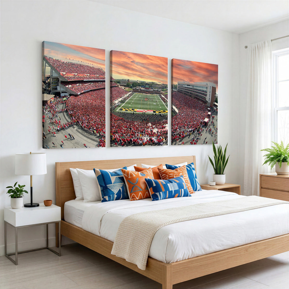 24140-MGV-CV-36X24 - University of Maryland Terrapins Football Team Print, Framed and Ready to Hang