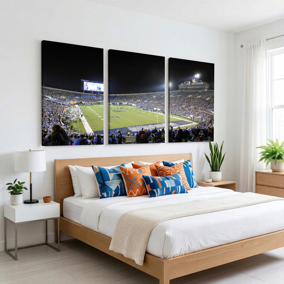 10894-MGV-CV-36X24 - University of Memphis Tigers Football Team Print, Memphis, Framed and Ready to Hang