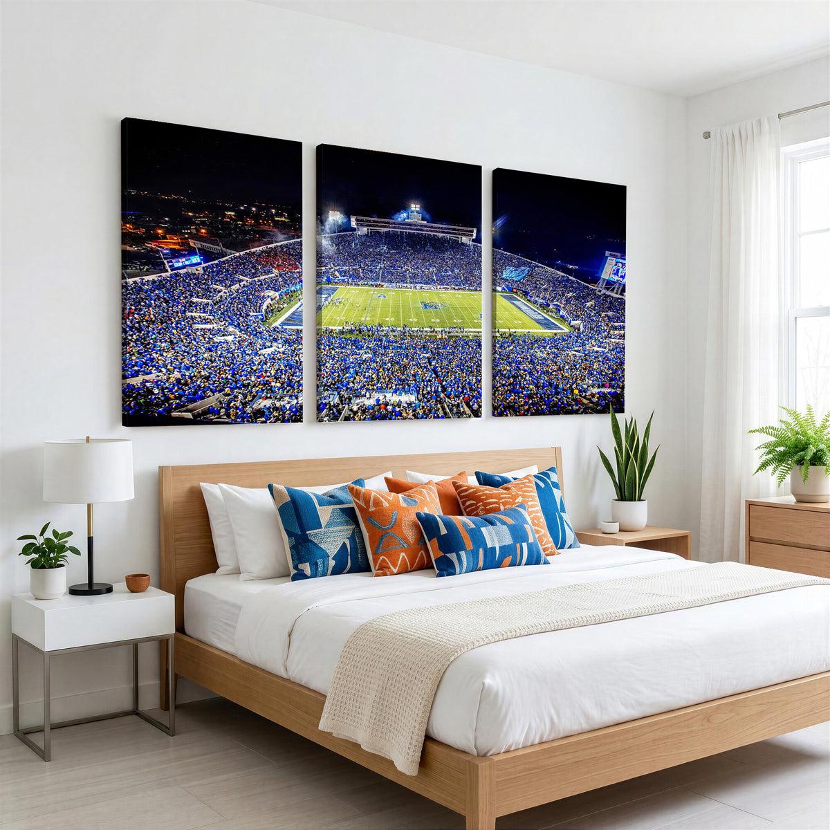 11665-MGV-CV-36X24 - University of Memphis Tigers Football Team Print, Memphis