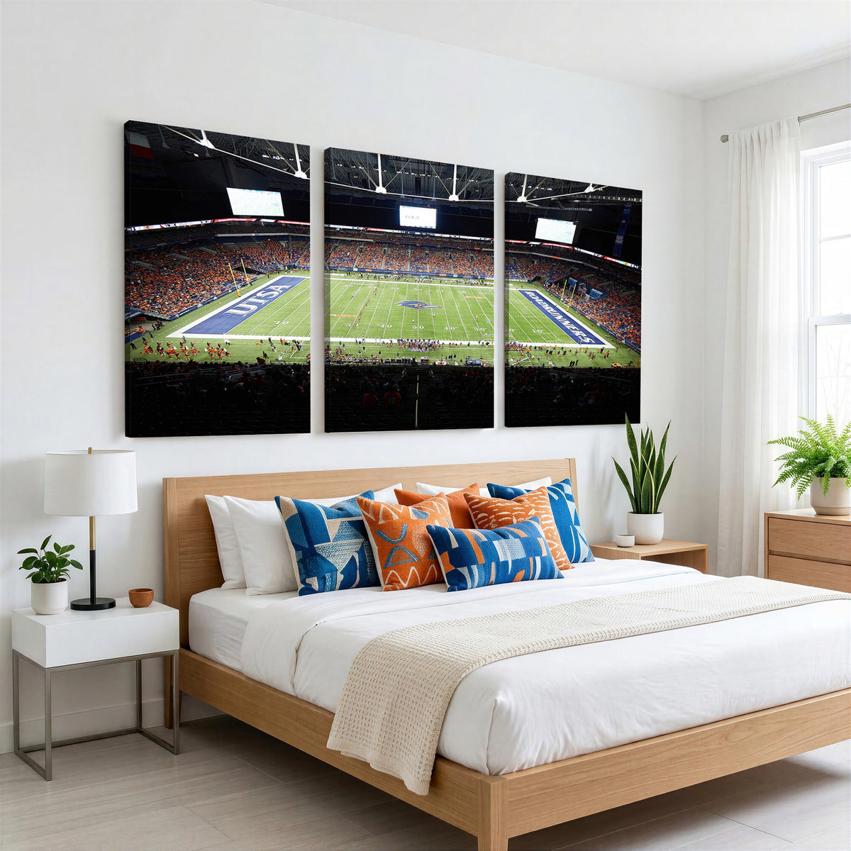 98617-MGV-CV-36X24 - The University of Texas at San Antonio Roadrunners Football Team Print, San Antonio Alamodome