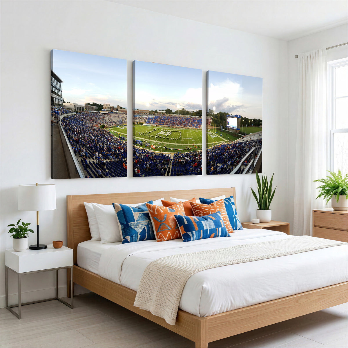 44850-MGV-CV-36X24 - The Duke University Blue Devils Football Team Print, Durham