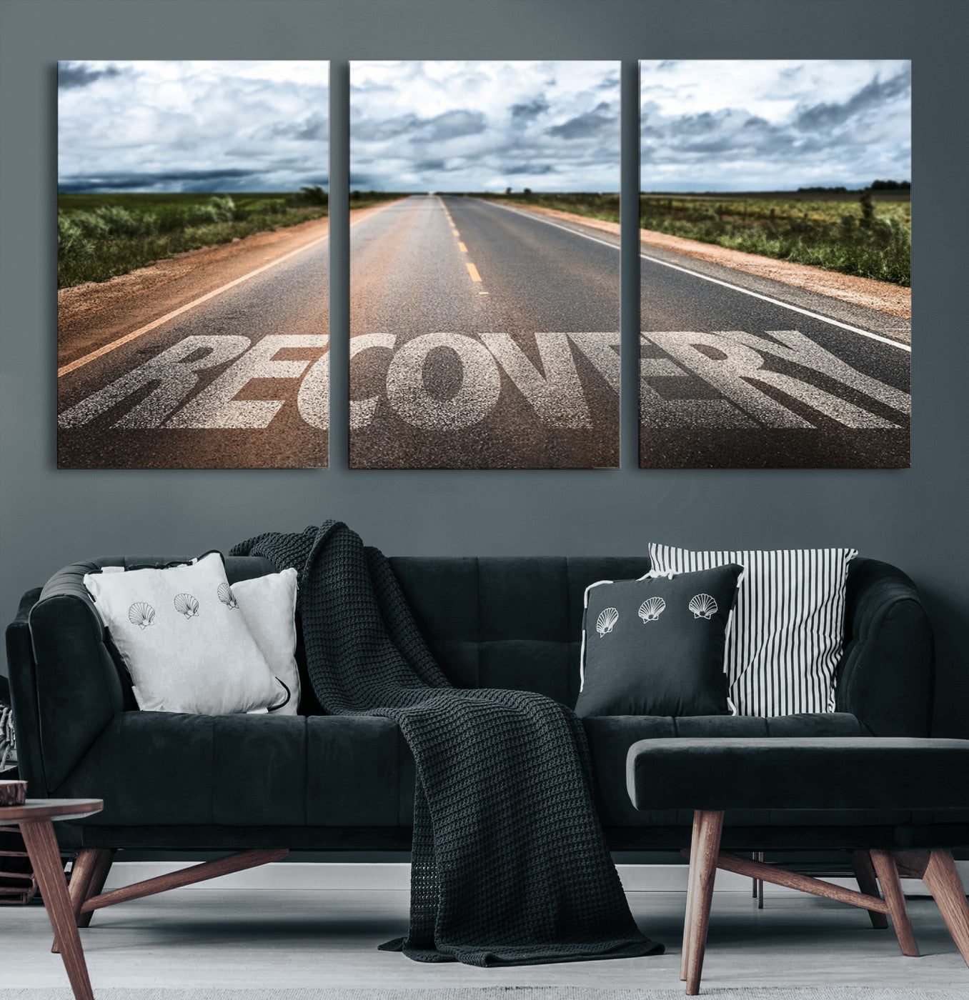 MGV-CV-60X30-3P - Recovery Road Wall Art Canvas Print