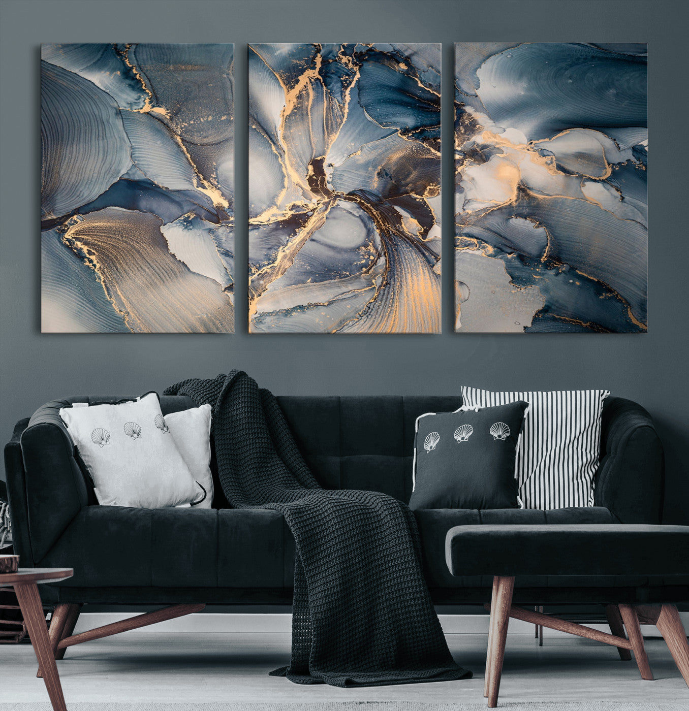 MGV-CV-60X30-3P - Abstract Wall Art Canvas Print for Modern Home Decor